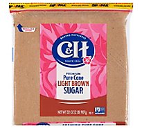 C&H Premium Pure Cane Light Brown Sugar Bag - 2 LB