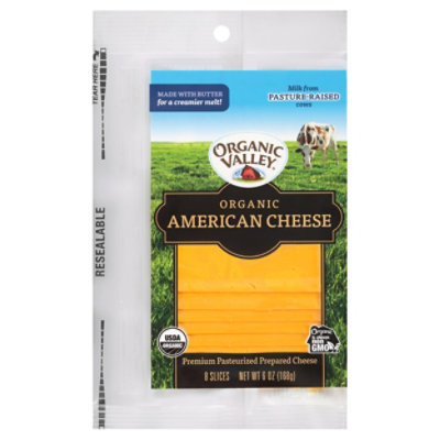 Organic Valley Organic American Cheese Slice 6 Oz Safeway