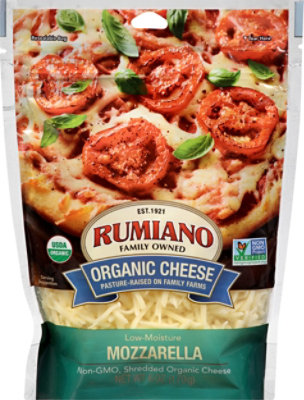 Rumiano Organic Shredded Mozzarella Cheese - 6 Oz - Image 2