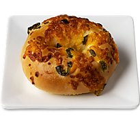 Bakery Fresh Jalapeno Cheese Bagel - Each (available between 6 AM to 2 PM)