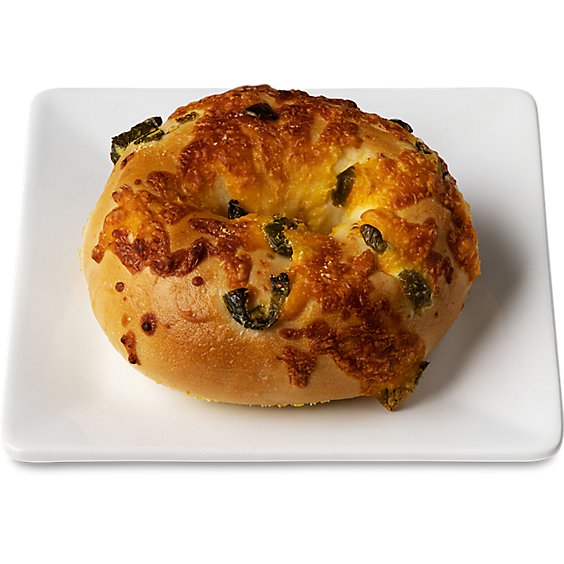 Bakery Fresh Jalapeno Cheese Bagel - Each (available between 6 AM to 2 PM)