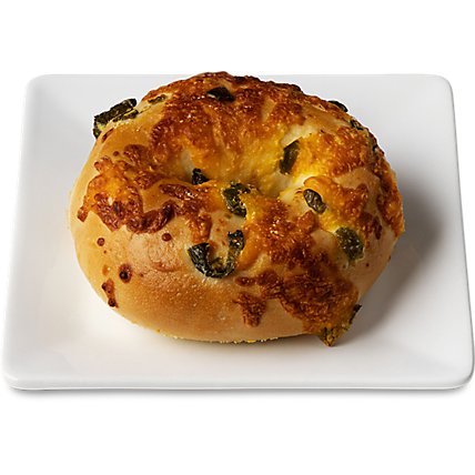 Bakery Fresh Jalapeno Cheese Bagel - Each (available between 6 AM to 2 PM) - Image 1