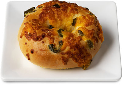 Jalapeno Cheese Bagel - Each (available between 6 AM to 2 PM) - Image 1