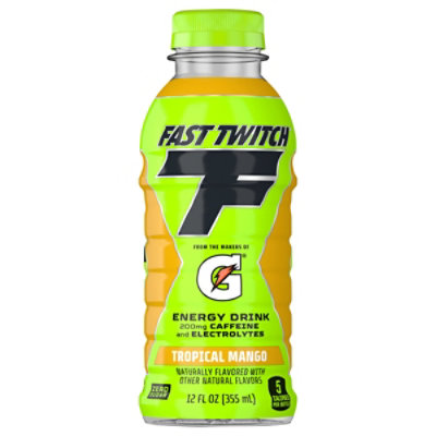 Fast Twitch Tropical Mango Energy Drink - 12 Fl .Oz. - Image 3