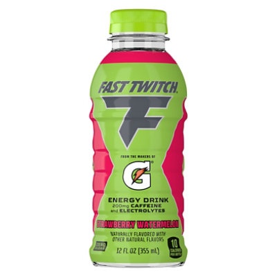 Fast Twitch Watermelon Strawberry Energy Drink - 12 Fl .Oz. - Image 3