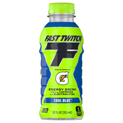 Fast Twitch Cool Blue Energy Drink - 12 Fl .Oz. - Image 1