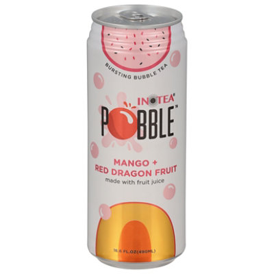 Inotea Pobble Bursting Mango + Red Dragon Fruit Bubble Tea - 16.6 Fl. Oz. - Image 1