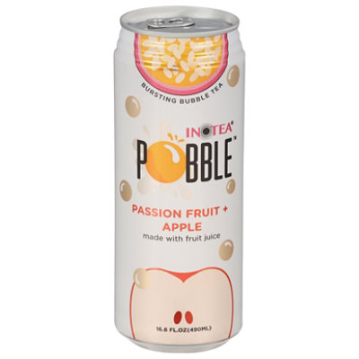 Inotea Pobble Bursting Passion Fruit + Apple Bubble Tea - 16.6 Fl. Oz. - Image 2