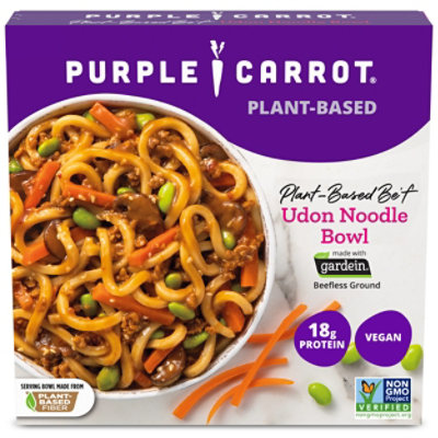 Purple Carrot Vegan Plant Based Beef Udon Noodle Bowl - 10.75 Oz - Image 1