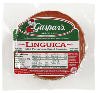Gaspars Linguica Slices - 0.5 Lb - Image 1
