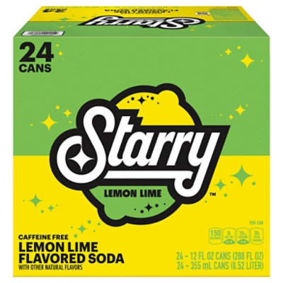 Starry Lemon Lime Cans - 24-12 Fl. Oz. - Image 3