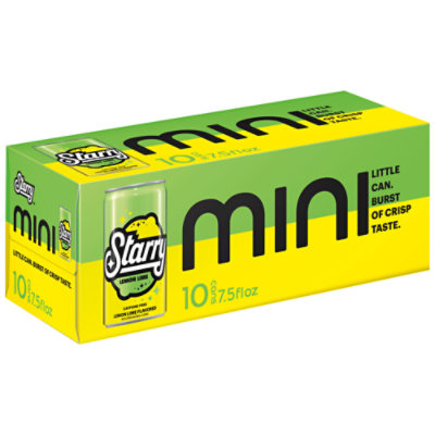 Starry Lemon Lime Soda Pop, 12 fl oz, 12 Pack Cans