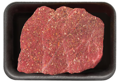 USDA Choice Beef Thin Seasoned Bottom Round Steak - 1.00 Lb - Image 1
