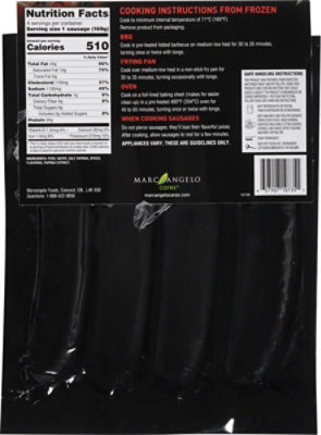 Marcangelo Spicy Italian Pork Jumbo Sausages - 23.68 Oz - Image 5