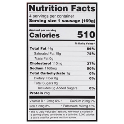 Sweet Italian Pork Jumbo Sausages - 23.68 Oz - Image 3
