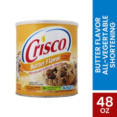 Crisco Butter Flavor All Vegetable Shortening - 48 Oz - Image 2