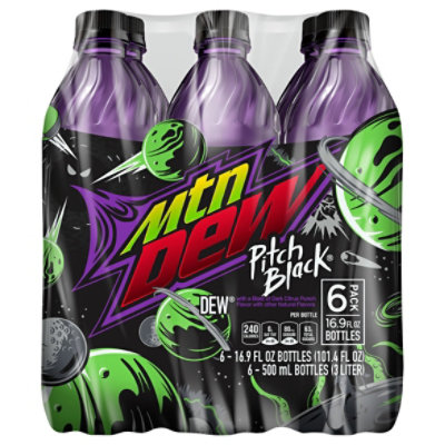 Mountain Dew Pitch Black Soda - 6-16.9 Fl. Oz. - Image 3