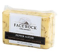 Face Rock Pepper Alpine Cheddar Cheese - 6 Oz