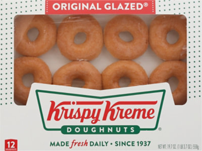 Krsipy Kreme Original Glazed Donut 12 Count - 2.10 Lb - Image 1