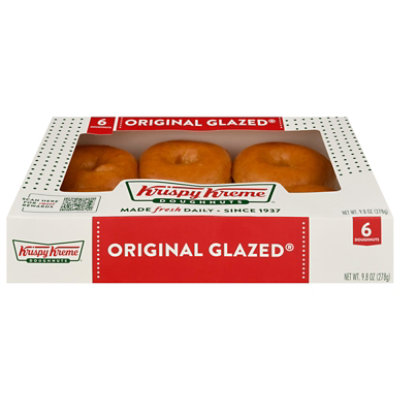 Krsipy Kreme Original Glazed Donut 6 Count - 1 Lb - Image 1