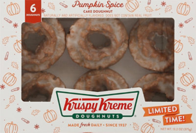 Krispy Kreme Pumpkin Spice Doughnuts - 6-2.5 Lb - Image 1