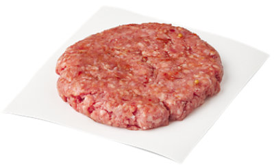 20% Fat 80% Lean Ground Beef Patty - Each - Image 1