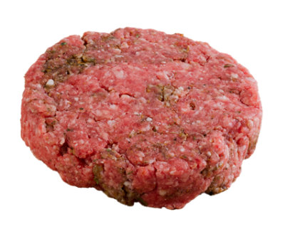 80% Lean Ground Beef Patty 20% Fat Steakhouse Seasoning - .5 Lb - Image 1