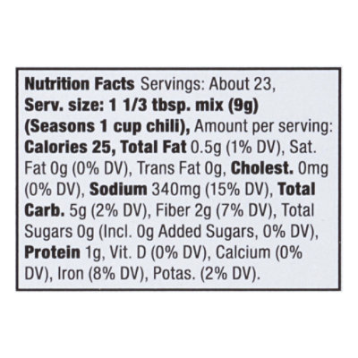 Mccormick Chili Seasoning Mix - 7.3 Oz - Image 4