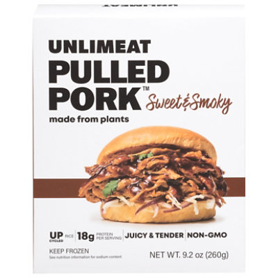 UNLIMEAT Plant Based Sweet And Smokey Pork Pulled Frozen Meatless Box - 9.2 Oz - Image 3