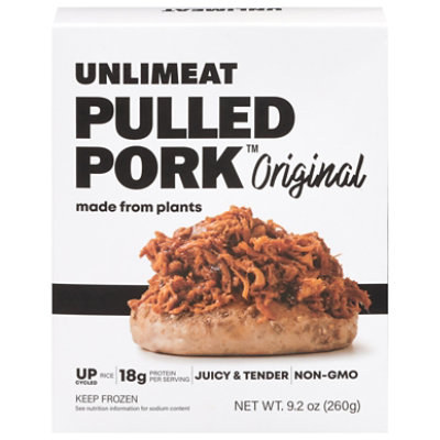 UNLIMEAT Plant Based Original Pork Pulled Frozen Meatless Box - 9.2 Oz - Image 3