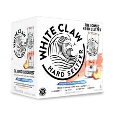 White Claw Peach Iced Tea Can - 6-12 FZ - Image 1