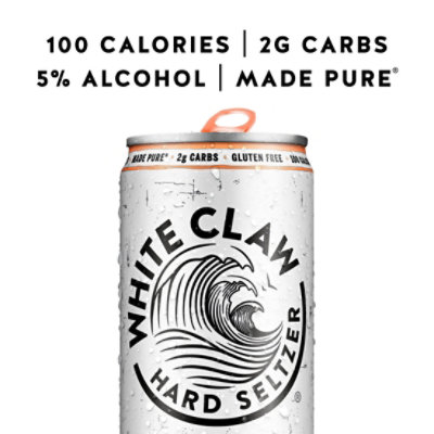 White Claw Peach Iced Tea Can - 6-12 FZ - Image 3