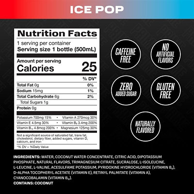 Prime Hydration Ice Pop Sports Drink - 16.9 Fl. Oz. - Image 2