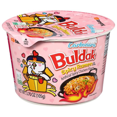 Samyang Buldak Spicy Ramen Carbonara Big Bowl - 3.7 Oz - Image 3