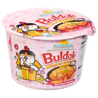 Buldak Carbonara ramen is so fire 🔥😩 #fyp #trending #viral #munchies, Buldak Ramen Noodles