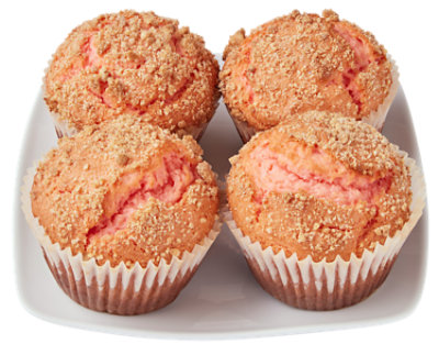 Bakery Strawberry Muffins 4 Count - Each - Image 1