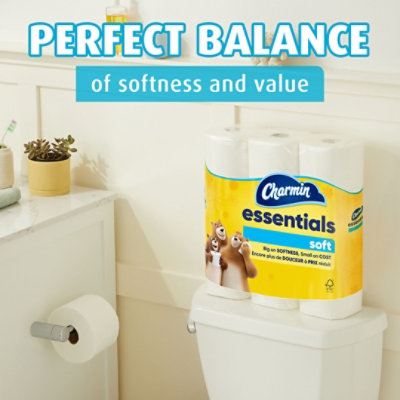 Charmin Essentials Soft Toilet Paper - 6 Count - Image 4