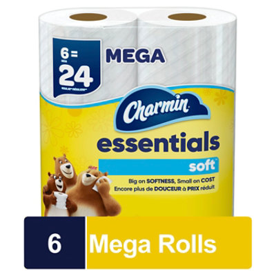 Charmin Essentials Soft Toilet Paper - 6 Count - Image 1