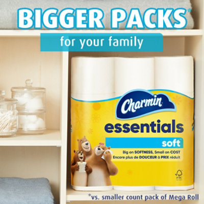 Charmin Essentials Soft Toilet Paper - 6 Count - Image 6