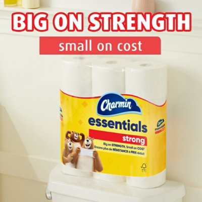 Charmin Essentials Strong Toilet Paper - 6 Count - Image 2