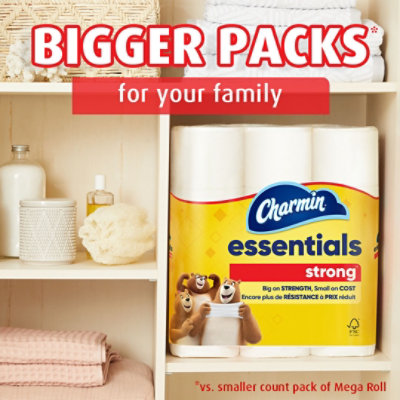 Charmin Essentials Strong Toilet Paper - 6 Count - Image 6