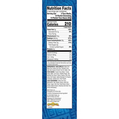 Yellow Corn Taco Dinner Kit 12 Count - 8.9 Oz - Image 3