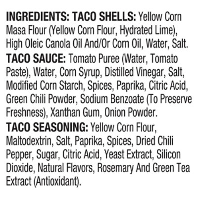 Yellow Corn Taco Dinner Kit 12 Count - 8.9 Oz - Image 4