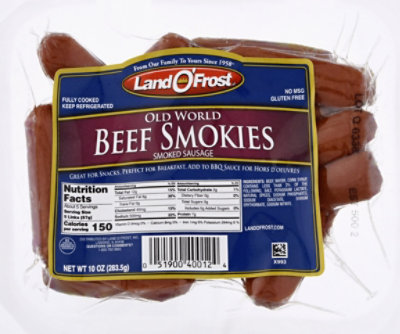 Land O Frost Little Beef Smokies Smoked Sausages - 10 Oz - Image 2