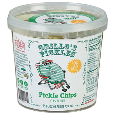 Grillo's Pickles Dill Pickle Chips - 25 Oz - safeway