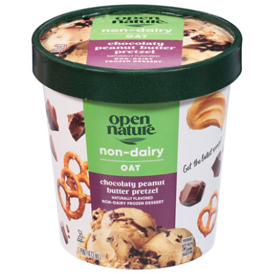 Open Nature Oat Chocolate Peanut Butter Pretzel Frozen Dessert - 1 Pint - Image 3