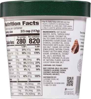 Open Nature Oat Peanut Butter Chocolate Chip Frozen Dessert - 1 Pint - Image 5