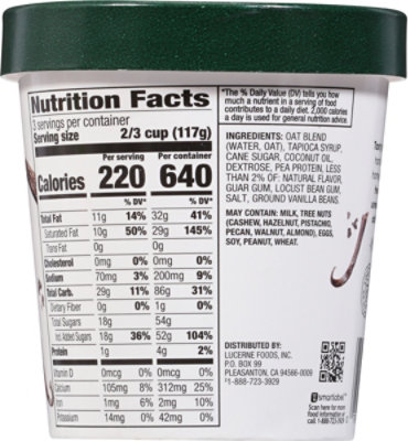 Open Nature Oat Vanilla Bean Frozen Dessert - 1 Pint - Image 5