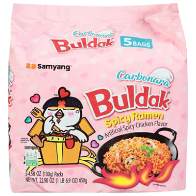 Sa Yang Buldak Ramen -carbonara Family Pack - 22.9 Oz - Image 3