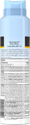 Neutrogena Ultra Sheer Sunscreen Spray SPF 70 - 3 Oz - Image 5